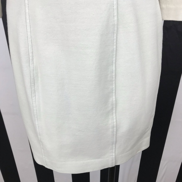 Diane Von Furstenberg Cream Zip Back Mini Dress - Picture 3 of 5